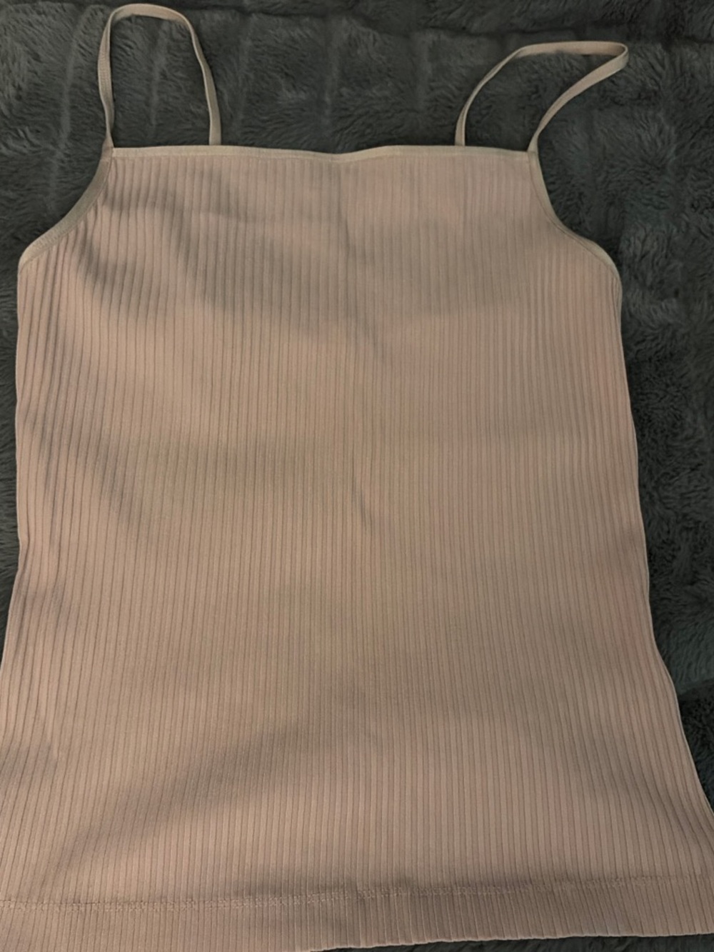 Wilfred ribbed tank top in pale pink